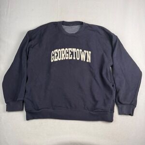John Galt Brandy Melville Georgetown Sweatshirt Navy Blue Oversized MJB033-Z087